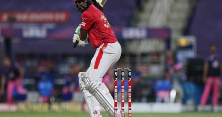 IPL 2020: क्रिस गेल बने 1000 टी20 छक्के लगाने वाले दुनिया के पहले बल्लेबाज, एक रन से चूके शतक